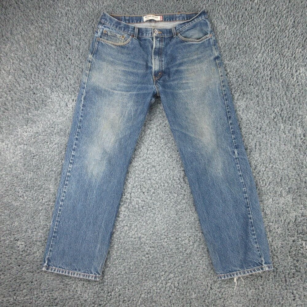Levi's 505 Jeans Mens ' 40x32 Blue Denim Straight 38x32*